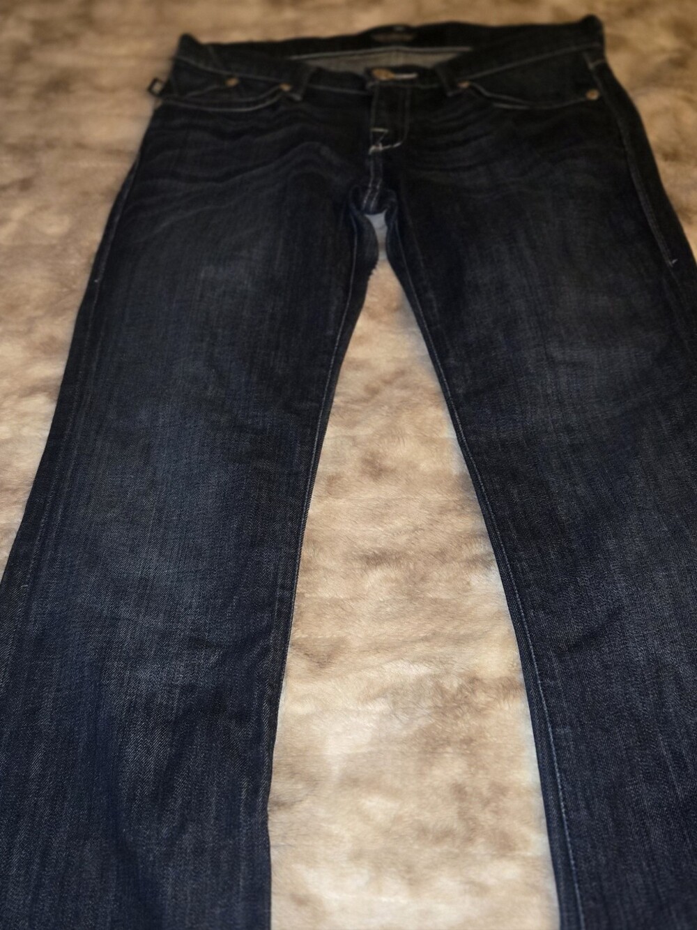 Rock & Republic Kasandra Bootcut Jeans Size 27 Dark Wash Embellished Pockets